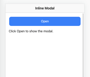 Ionic page with a button